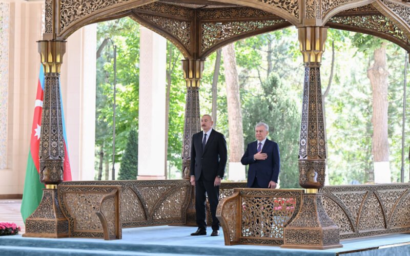 Daşkənddə İlham Əliyevin rəsmi qarşılanma mərasimi olub
