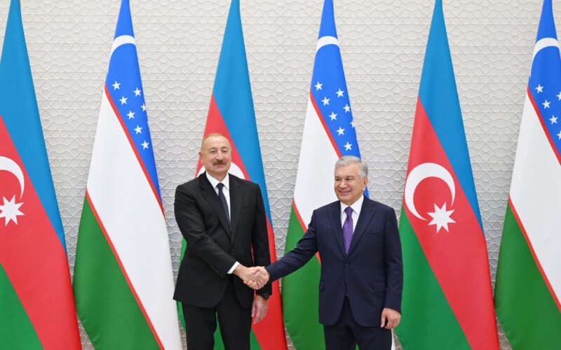 Daşkənddə İlham Əliyevin rəsmi qarşılanma mərasimi olub
