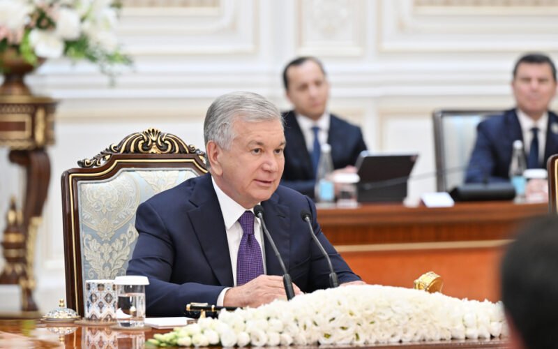Azərbaycan və Özbəkistan prezidentləri Daşkənddə görüş zamanı