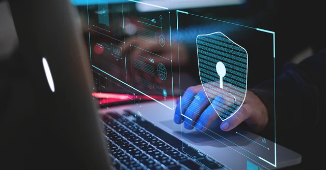 Flag of Azerbaijan and digital information security networks
