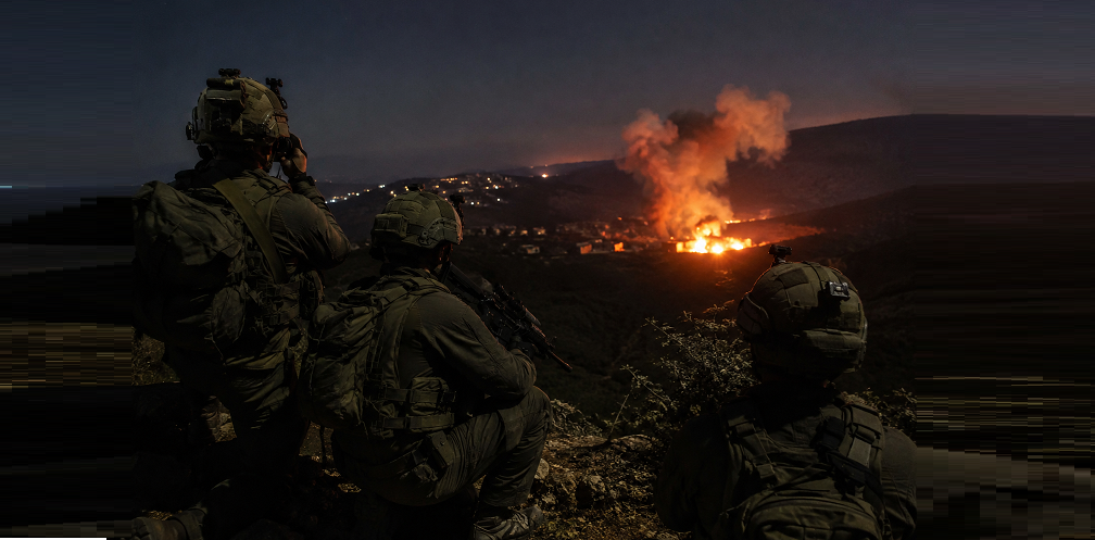 Israeli military equipment in southern Lebanon