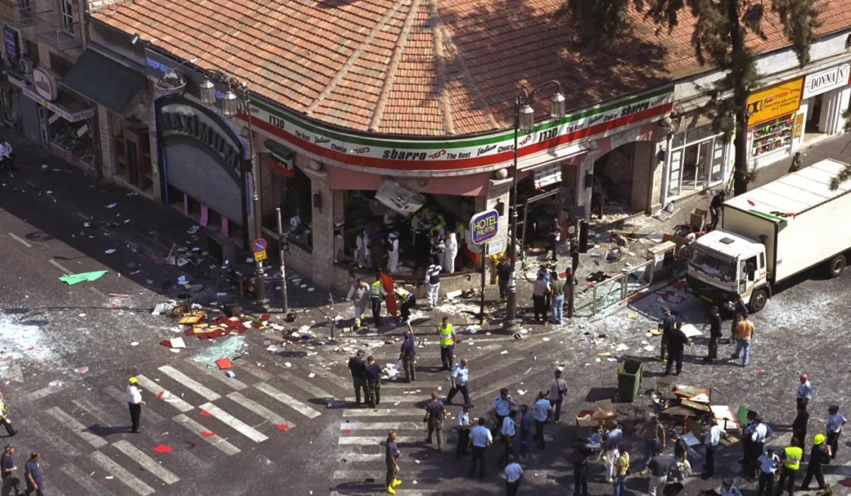 Memorial candles in memory of Jerusalem terrorist attack victims
