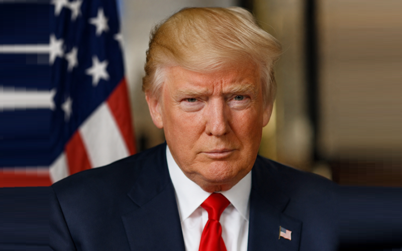 US President Donald Trump speaking about defense and ammunition stockpiles
