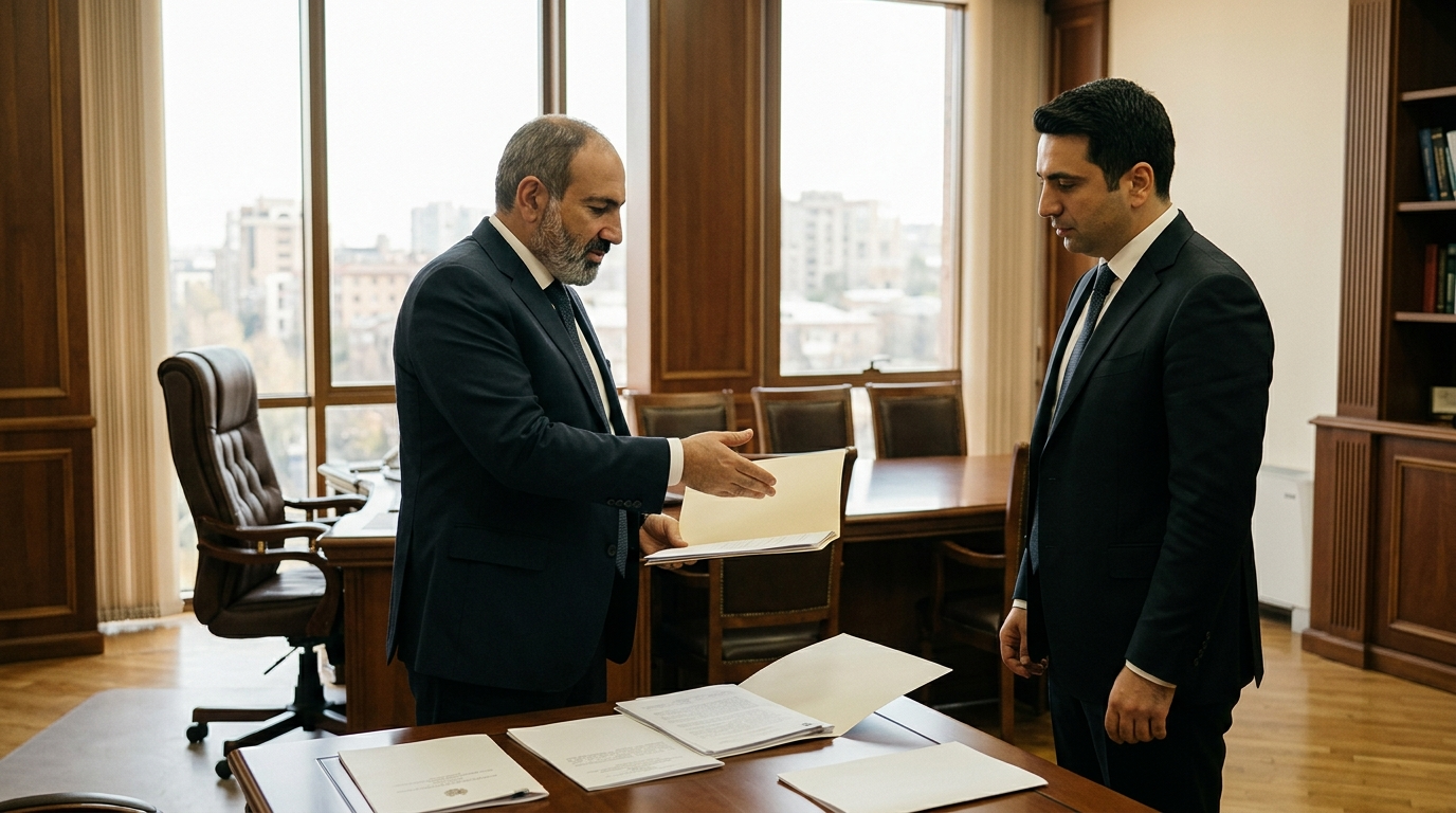 Armenian government building and political leadership