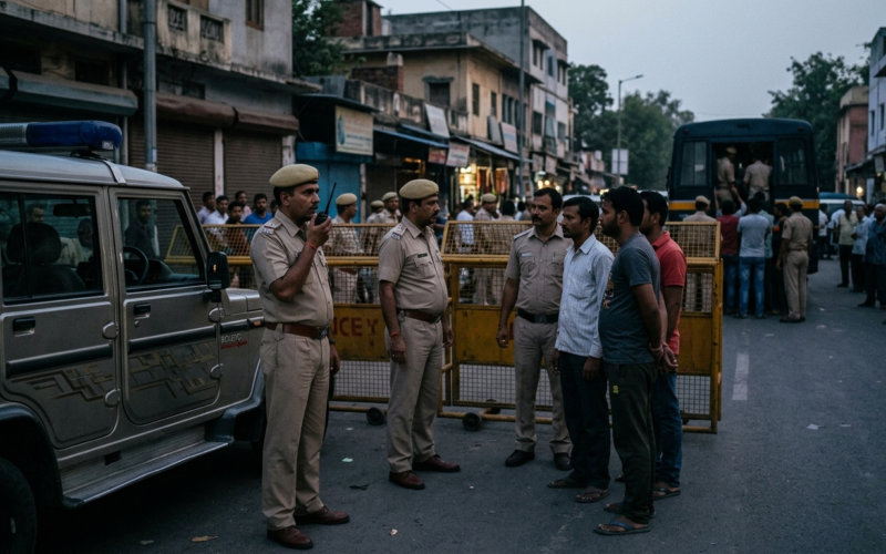 Indian police detain thousands amid threat of provocation