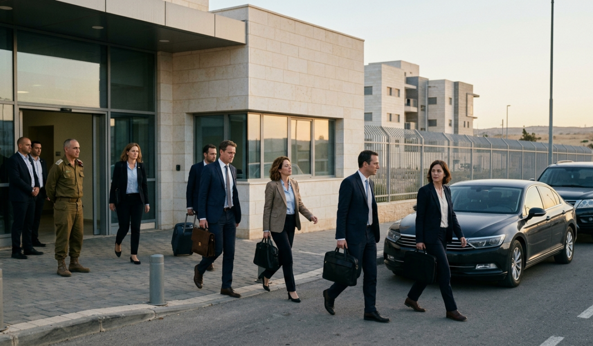İsrailin Kiryat-Qat şəhərində yerləşən Mülki-Hərbi Koordinasiya Mərkəzinin binası.