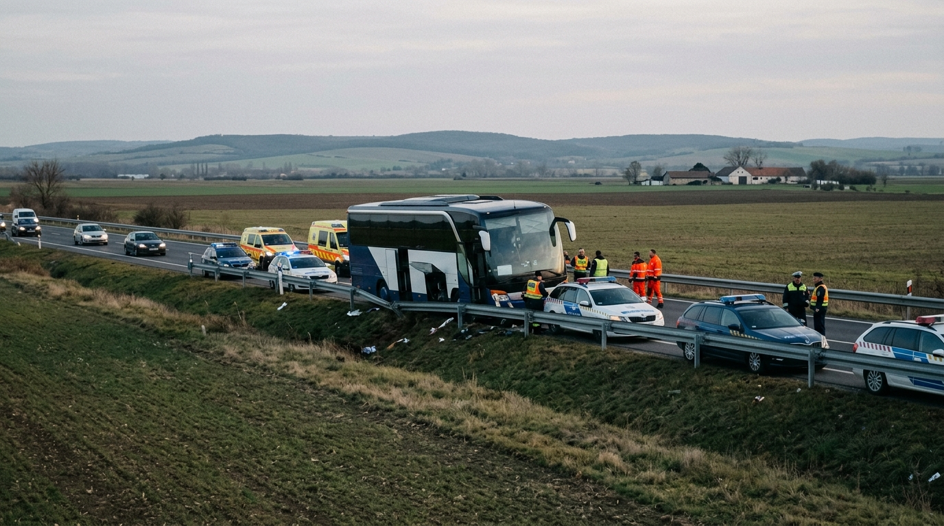 12 Killed in Bus Crash in Hungary