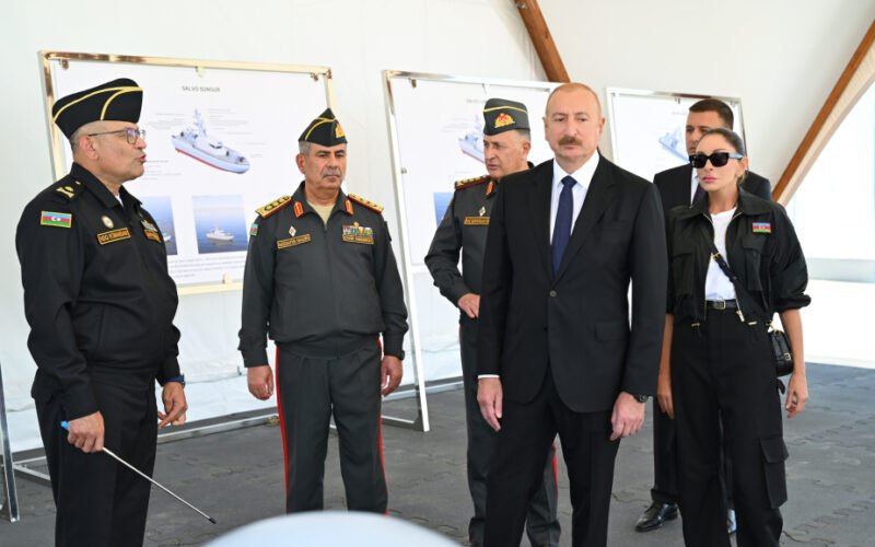President Ilham Aliyev Visits Azerbaijani Naval Forces