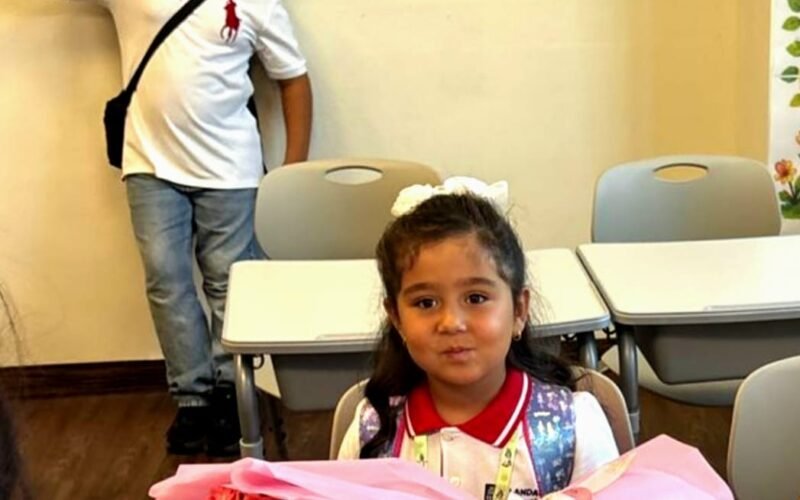 First day of school for first-grade students at LANDAU School