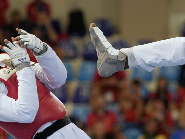 Adnan Milad taekvondo yarışlarında