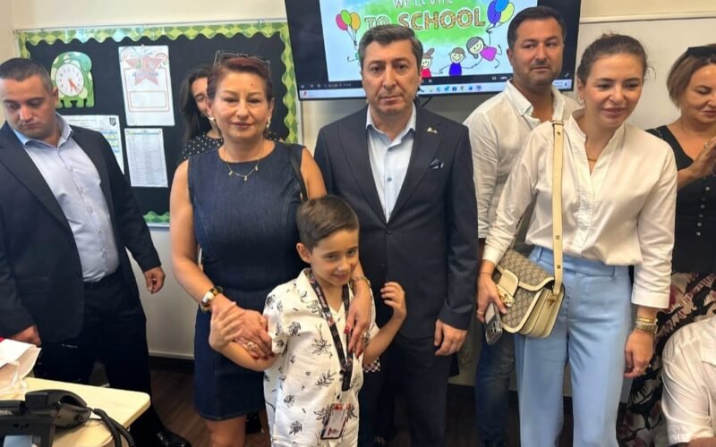 First day of school for first-grade students at LANDAU School