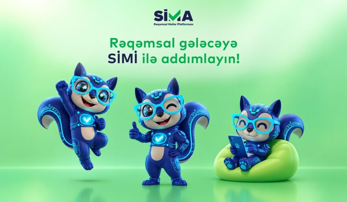 SİMA platform's new mascot, the robotic squirrel "Simi."