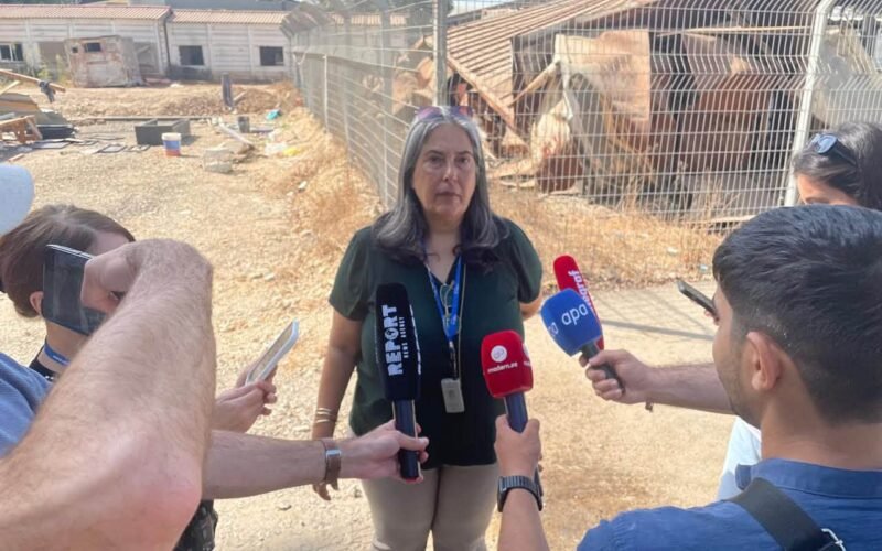 Azerbaijani journalists during a media tour in Israel