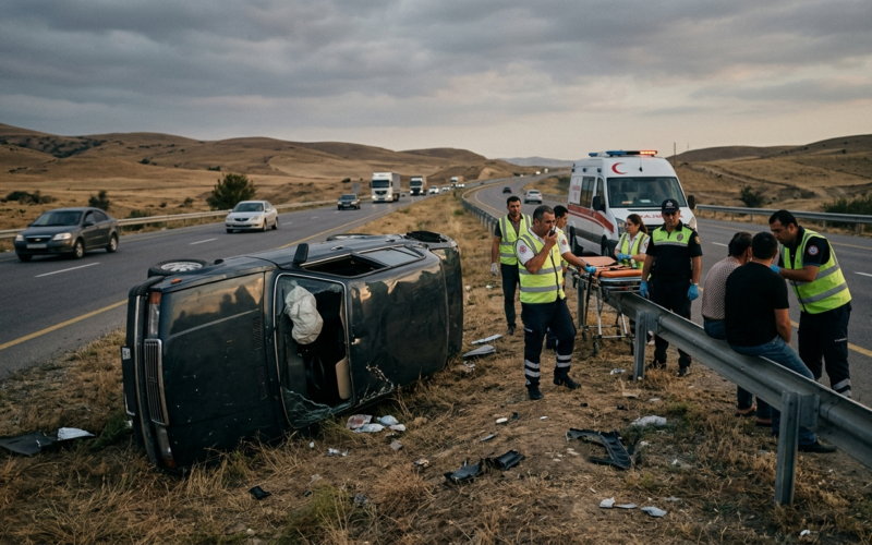 Severe road accident in Hajigabul leaves two dead, four injured