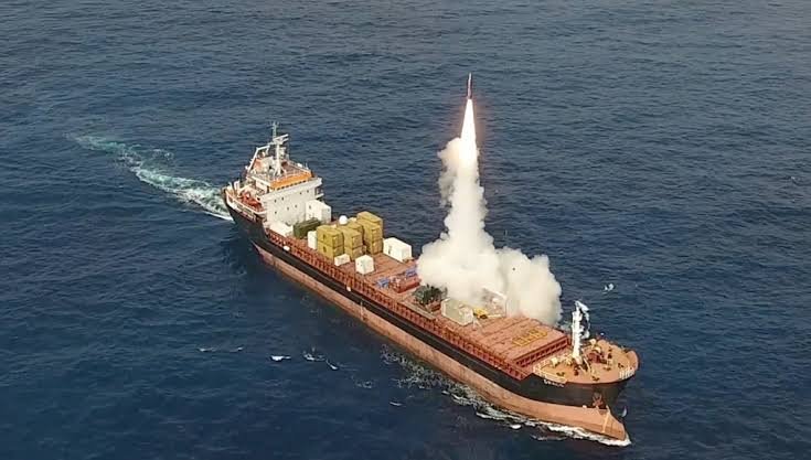Корабль, с которого проводились испытания ракеты IAI