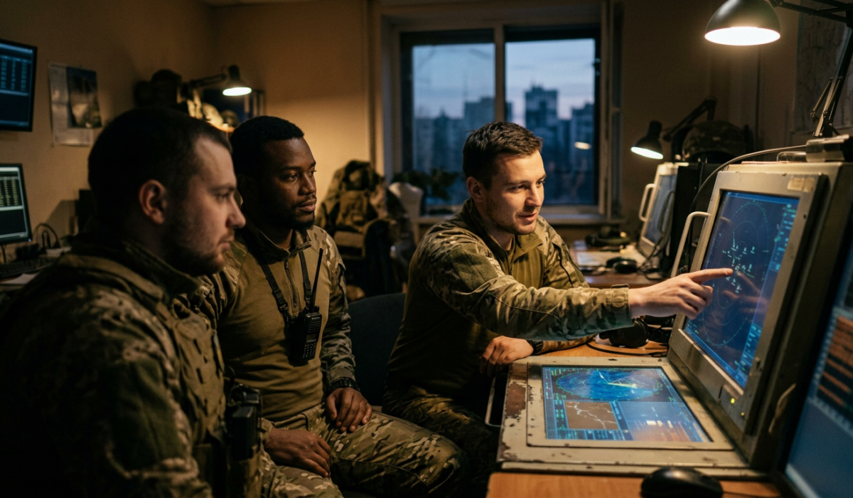 Air defense systems operating in the Ukrainian sky