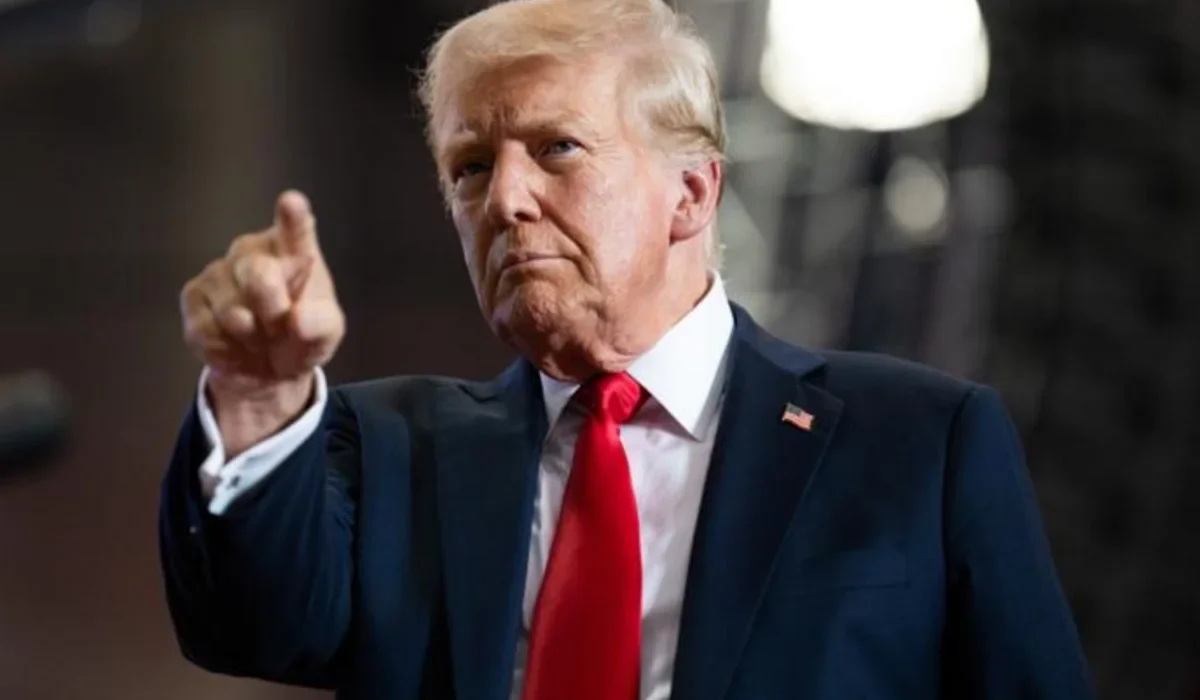 Donald Trump speaking at the Republican National Convention